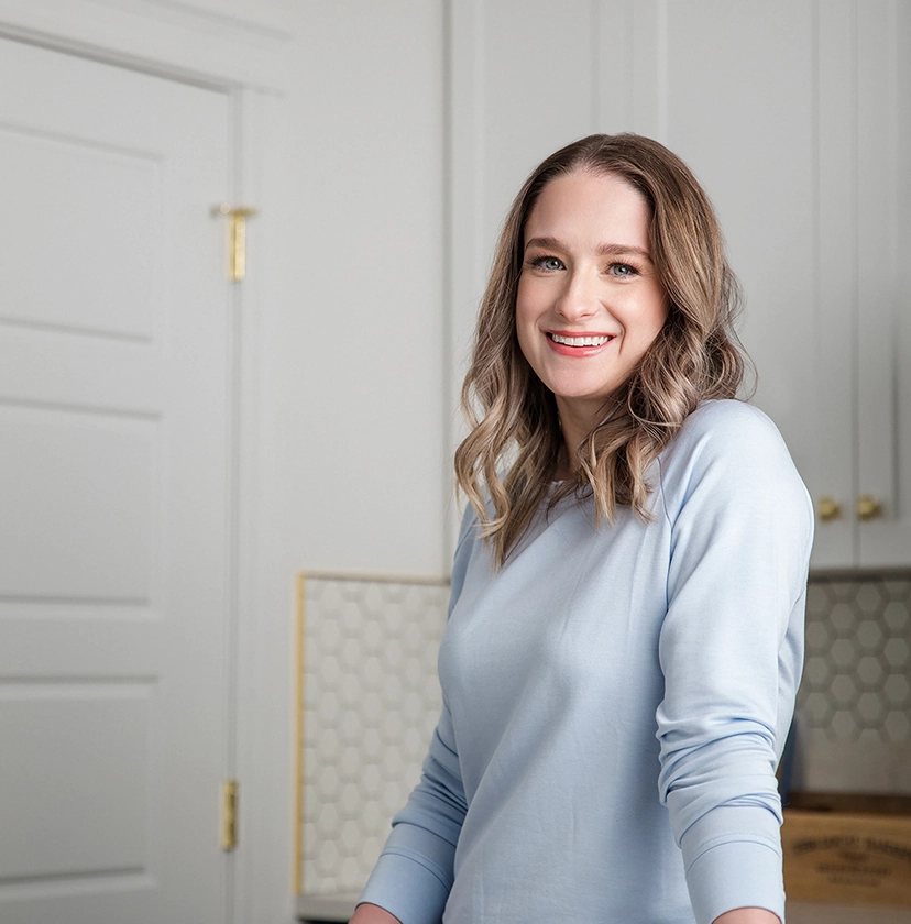Natasha Bull in her home kitchen